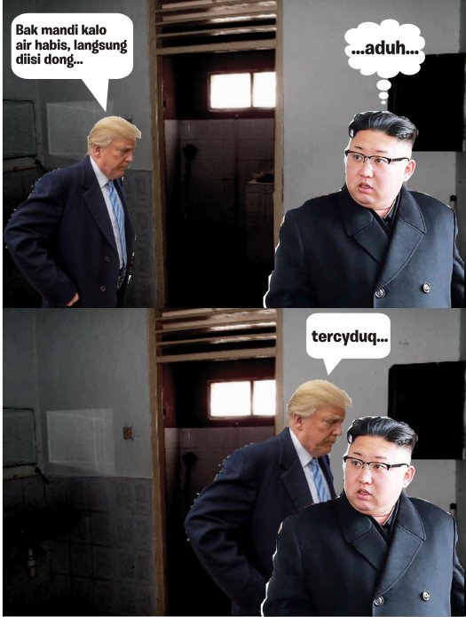 Seandainya Donald Trump dan Kim Jong Un Satu Kosan, Mungkin Kehidupan Sehari-Harinya Kayak Gini~