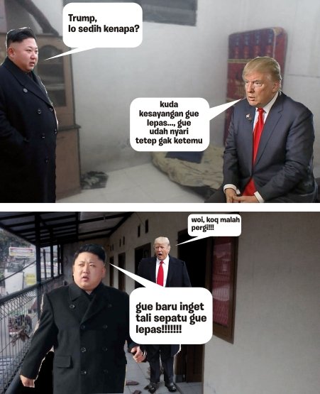 Seandainya Donald Trump dan Kim Jong Un Satu Kosan, Mungkin Kehidupan Sehari-Harinya Kayak Gini~