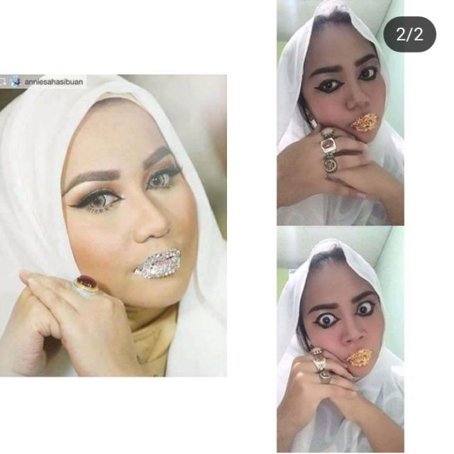 Kumpulan Foto Parodi Anniesa Hasibuan Pas Pakai Kristal Swarovski. Asli Kocak-Kocak dan Bikin Ngakak