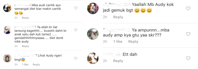 Audy Dibully di IG karena Gendut. Apakah Tata Krama Warganet Memang Sudah pada Level Serendah Ini?