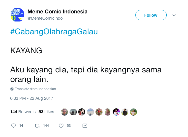 Daripada Marah Karena Kecurangan SEA Games, Mending Ikutan #CabangOlahragaGalau Aja. Dijamin Ngakak!