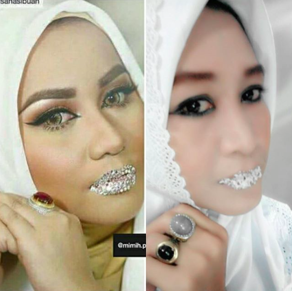 Kumpulan Foto Parodi Anniesa Hasibuan Pas Pakai Kristal Swarovski. Asli Kocak-Kocak dan Bikin Ngakak