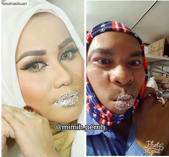 Kumpulan Foto Parodi Anniesa Hasibuan Pas Pakai Kristal Swarovski. Asli Kocak-Kocak dan Bikin Ngakak