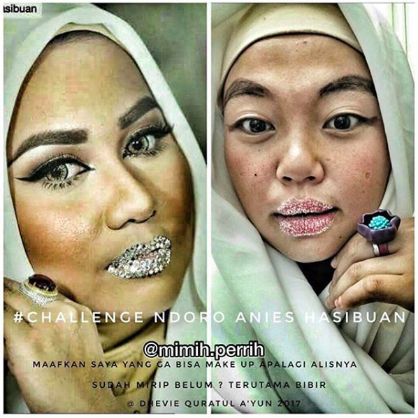 Kumpulan Foto Parodi Anniesa Hasibuan Pas Pakai Kristal Swarovski. Asli Kocak-Kocak dan Bikin Ngakak