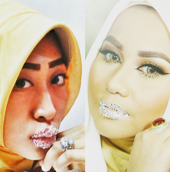 Kumpulan Foto Parodi Anniesa Hasibuan Pas Pakai Kristal Swarovski. Asli Kocak-Kocak dan Bikin Ngakak