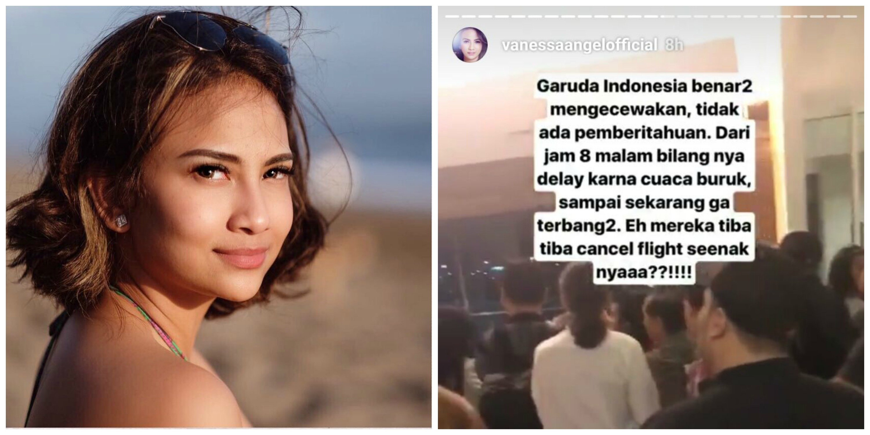 Artis Vanessa Angel Ngamuk di Sosmed karena Penerbangan Dibatalkan. Presiden Jokowi pun Disalahkan!