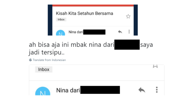 Lagian, judul emailnya gitu...