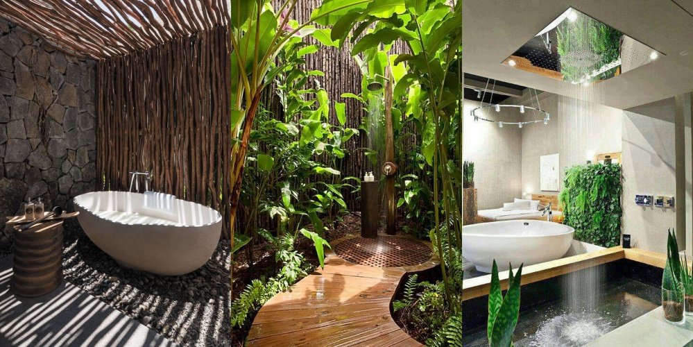 15 Inspirasi Desain Kamar Mandi Pedesaan Outdoor