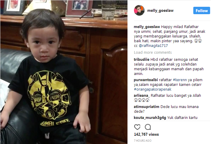 Rafathar Ulang Tahun, Warganet Malah Ribut Ngurusin Komennya Ayu Tingting. Nggak Masuk Akal!