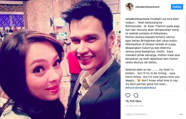 Ryan Thamrin, Pemandu Acara Dr. OZ Meninggal Dunia. Terimakasih atas Semua Ilmu yang Telah Dibagi