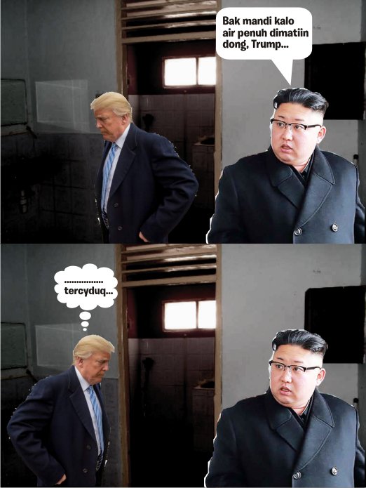 Seandainya Donald Trump dan Kim Jong Un Satu Kosan, Mungkin Kehidupan Sehari-Harinya Kayak Gini~