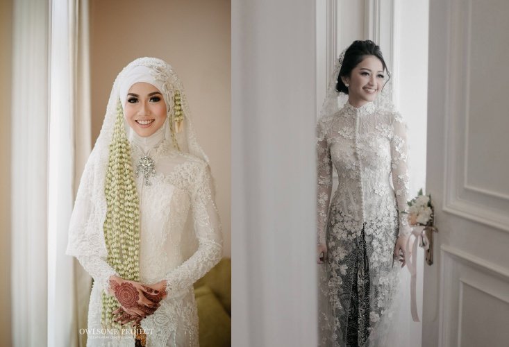 20 Inspirasi Model Kebaya Putih untuk Akad Nikah Demi 