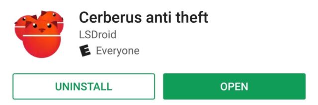 Cek, Cerberus anti theft namanya