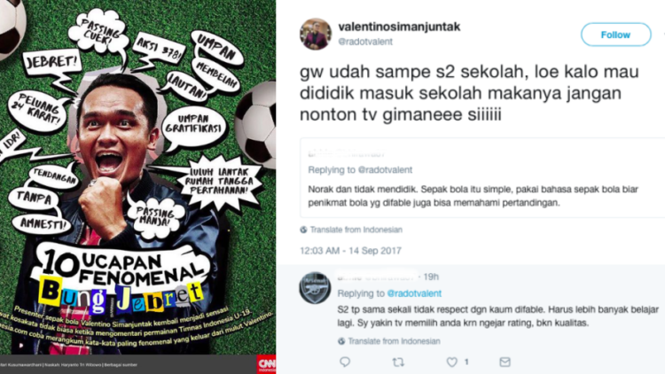 Valentino “Jebret” Simanjuntak Dibilang Norak dan Nggak Mendidik oleh Warganet, Gimana Menurut Kalian?