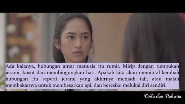 8 Quotes dari Serial Cinta dan Rahasia yang Akan 