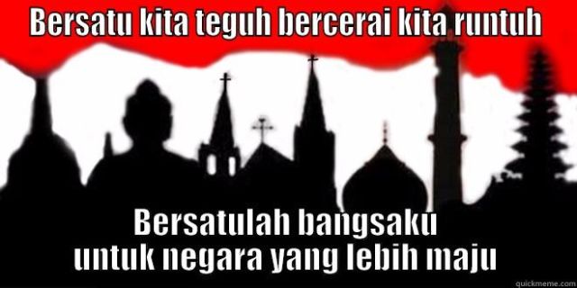 Bersatu kita teguh, bercerai kita runtuh