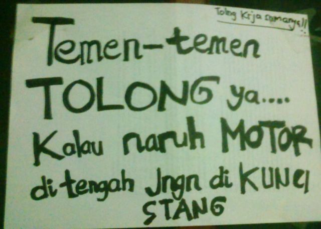 Anak Kos Harusnya Sudah Akrab dengan 15 Tulisan Ini. Mana yang Bikin Panas-Dingin?