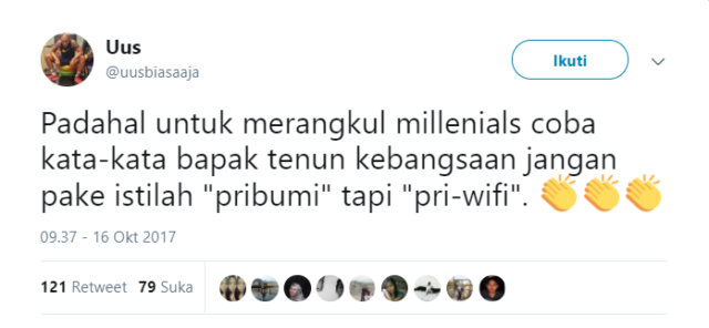 Kocak! Ini Reaksi Warganet Soal Pidato 'Pribumi' Gubernur Baru Jakarta