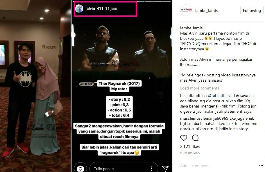 Belajar dari Tindakan Alvin Faiz yang Merekam Saat Nonton Film di Bioskop. Ini Melanggar Hukum Loh!