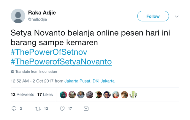 Kocak! Bebas dari Status Tersangka, Warganet Usung Tagar #ThePowerOfSetNov