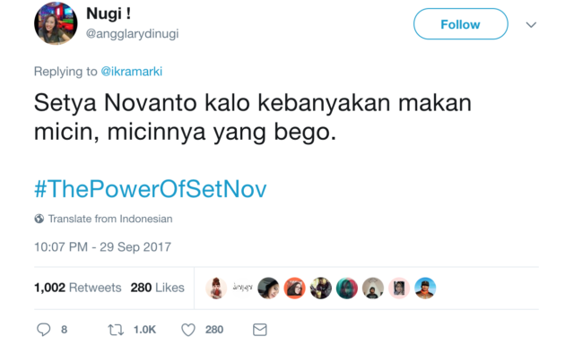 Kocak! Bebas dari Status Tersangka, Warganet Usung Tagar #ThePowerOfSetNov