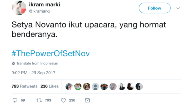 Kocak! Bebas dari Status Tersangka, Warganet Usung Tagar #ThePowerOfSetNov