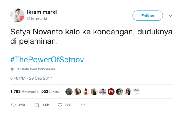 Kocak! Bebas dari Status Tersangka, Warganet Usung Tagar #ThePowerOfSetNov