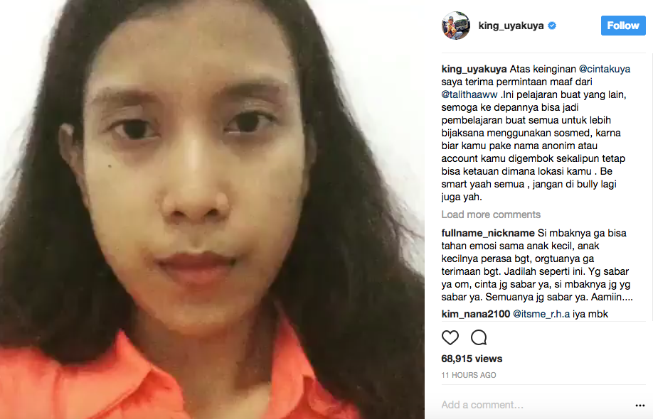 Lagi, Cinta Kuya Dibully Soal Tiket, Uya Buru Warganet Sampai Ketemu