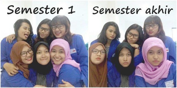 semester 1 vs semester akhir