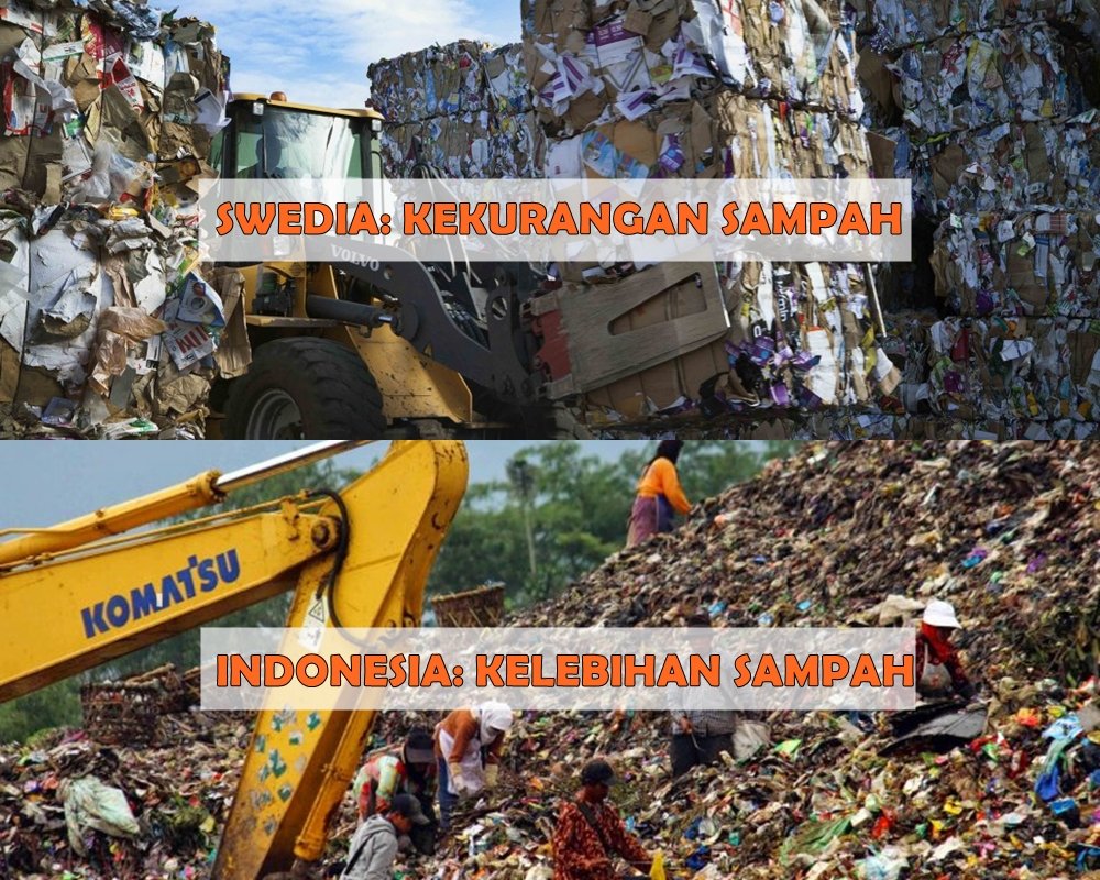 Swedia Darurat Sampah. Bukannya Menumpuk, Justru Kekurangan Sampah!