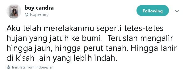 13 Tweet Boy Candra Ini Menyayat tapi Menguatkan, Momen Putus Tak Lagi Sejahanam Dulu