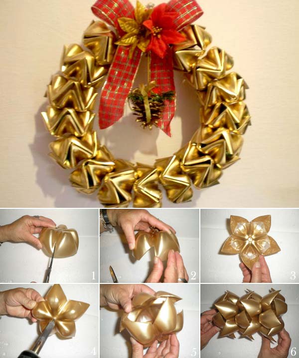 Inspirasi DIY Christmas Wreath Unik nan Cantik Menggunakan Bahan Daur Ulang. Bikin di Rumah Yuk!