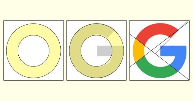 Logo Google tidak mengandung satu elemen bulat.