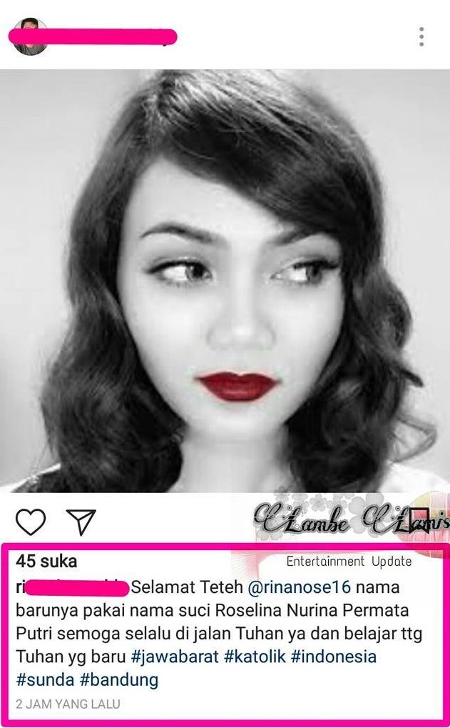 Ada Akun Palsu Rina Nose yang Menyebar Isu-Isu Baru, Awas, Kita Harus Bisa Bedain!