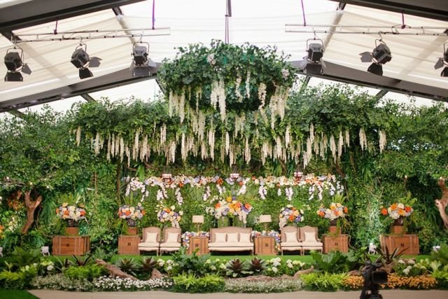 indoor garden wedding