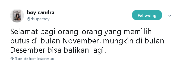 13 Tweet Boy Candra Ini Menyayat tapi Menguatkan, Momen Putus Tak Lagi Sejahanam Dulu