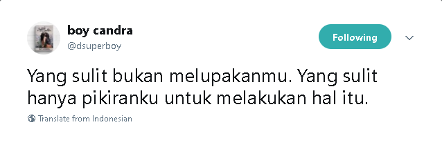 13 Tweet Boy Candra Ini Menyayat tapi Menguatkan, Momen Putus Tak Lagi Sejahanam Dulu