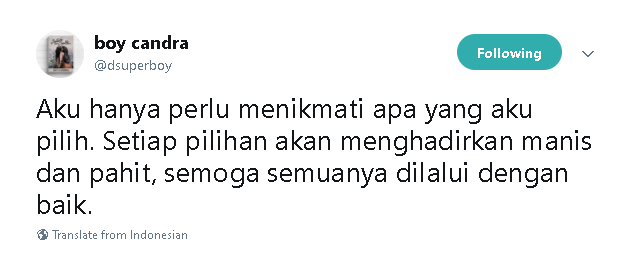 13 Tweet Boy Candra Ini Menyayat tapi Menguatkan, Momen Putus Tak Lagi Sejahanam Dulu