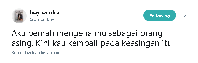 13 Tweet Boy Candra Ini Menyayat tapi Menguatkan, Momen Putus Tak Lagi Sejahanam Dulu