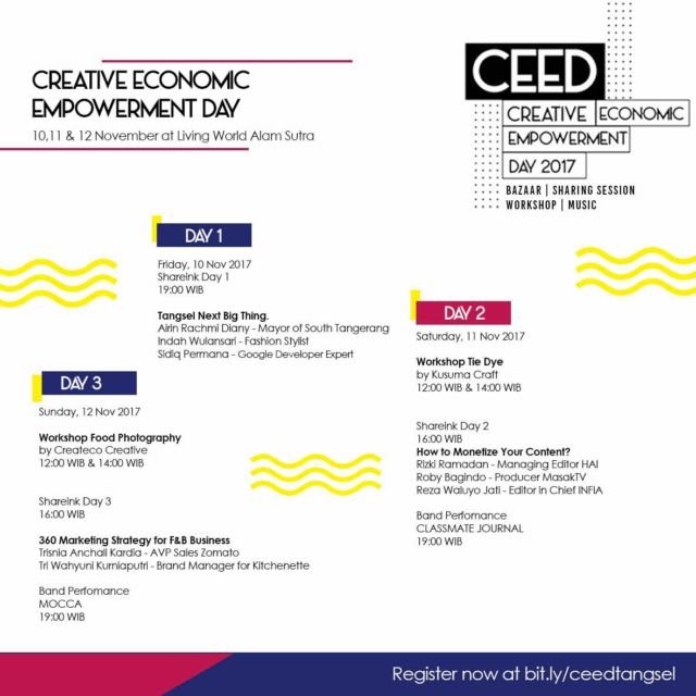 CEE Day; Ajang Industri Kreatif Tangerang Selatan yang Bikin Kamu Makin Aktif dan Kreatif