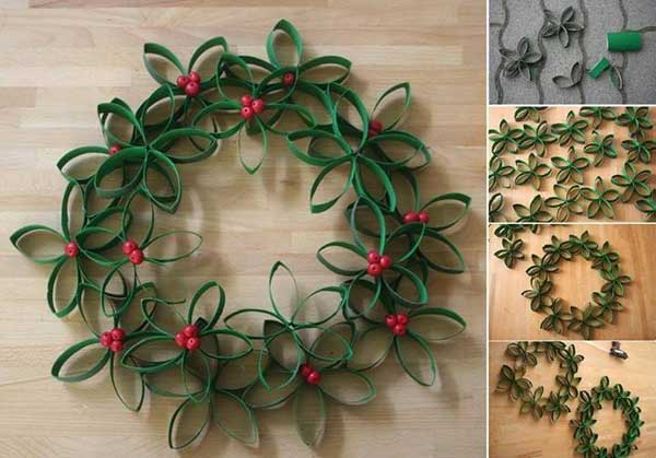 Inspirasi DIY Christmas Wreath Unik nan Cantik Menggunakan Bahan Daur Ulang. Bikin di Rumah Yuk!