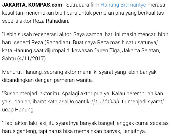 Hanung Bramantyo Buka Suara Soal Ucapannya yang Dinilai Seksis. Nggak Jelas Konteks, Jadi Ambigu Deh