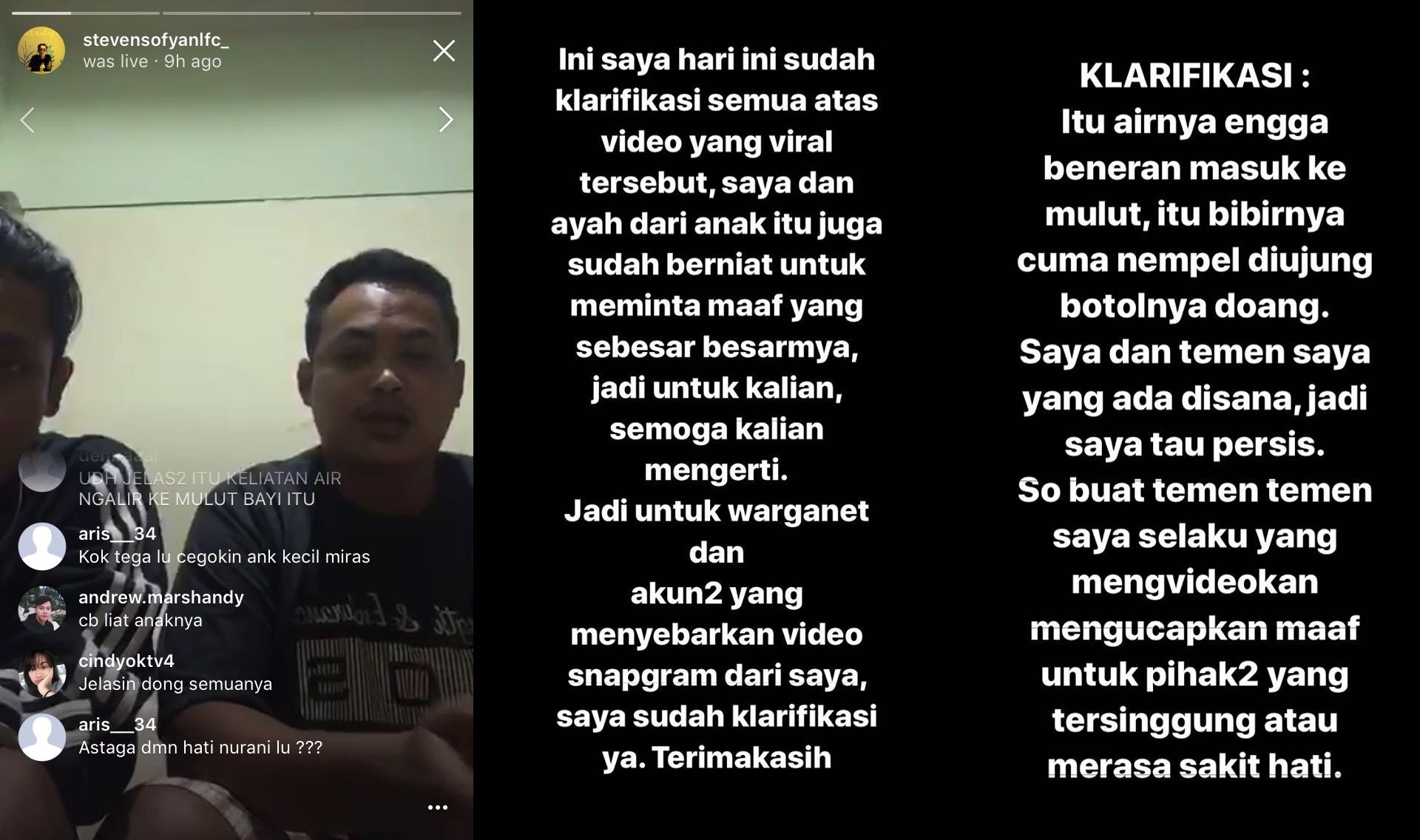 Viral Setelah Cekoki Bayi Pakai Bir, Orangtua dan si Pengunggah Video Klarifikasi untuk Minta Maaf