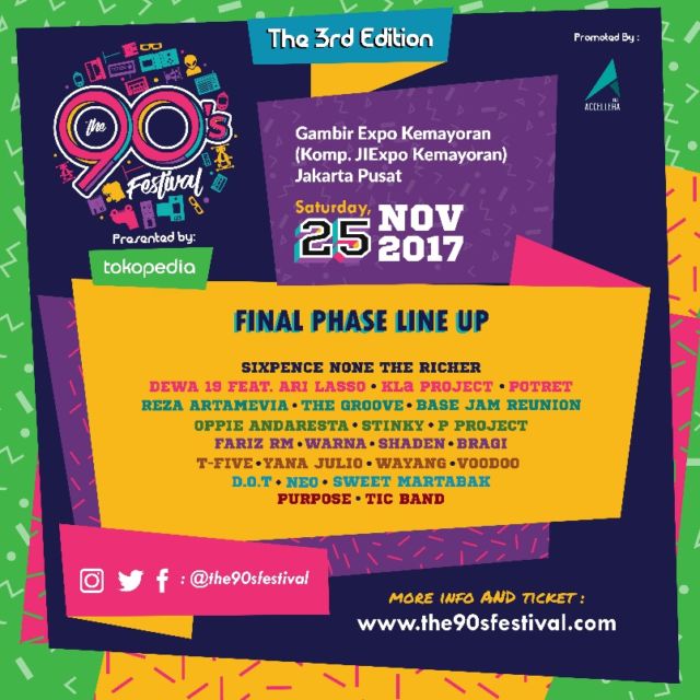 Acara The 90’s Festival Akan Segera Hadir! Gini Nih Cara Dapetin Tiket Gratisnya!