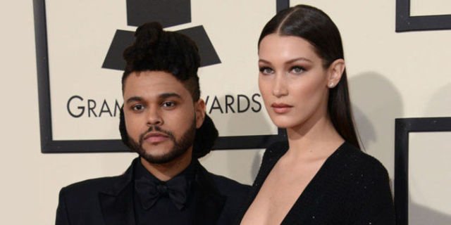 the weekend and bella hadid