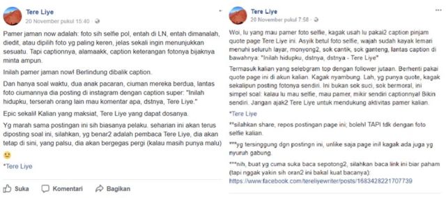 Ungkapkan Kekesalan, Tere Liye Gegerkan Jagat Maya. Cuma Cari Sensasi atau Memang Bikin Emosi, Bang?