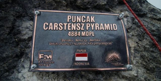 Ketinggian Puncak Cartenz