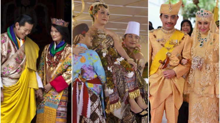 Deretan Gaun  Pengantin Pernikahan  Keluarga  Kerajaan di 