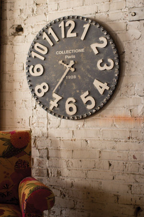 oversized vintage clock