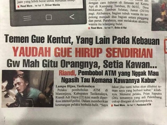 19+ Judul Koran Lampu Ijo yang Pernah Ada dalam Sejarah. Mau Dibaca Berulang Kali Juga Tetap Ngakak!